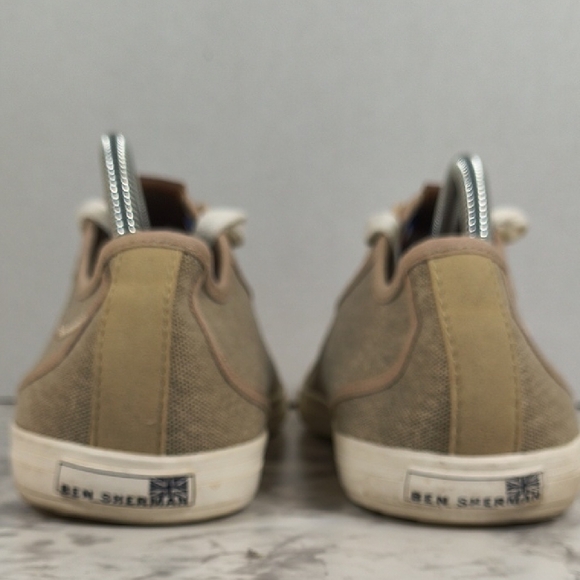Ben Sherman Khaki Canvas Sneakers - Picture 6 of 11